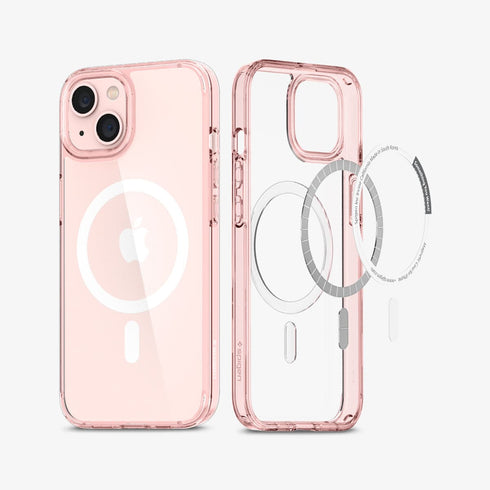 ACS03210 - iPhone 13 Pro Max Case Ultra Hybrid Mag Safe Compatible in white showing the back